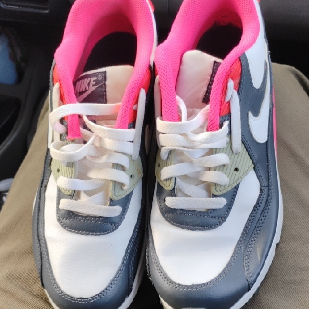 Nike White and Pink Athletic Shoes